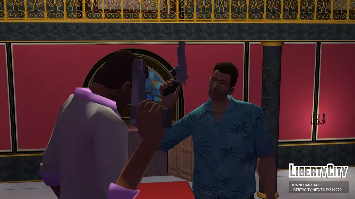 Standard Waffenmodell Texturänderungen + klassische Symbole & Sounds für GTA Vice City Nextgen Edition / GTA 4