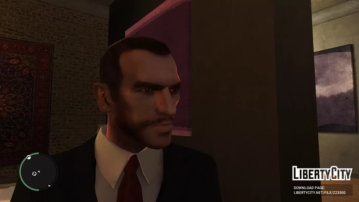 Texturas aprimoradas para Niko Bellic por Neural Network (4K) / GTA 4