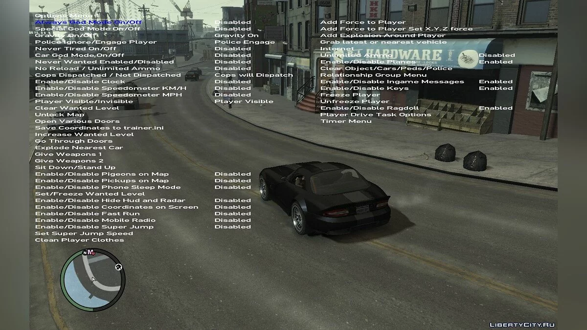 Simple Native Trainer 1.2.0.32 - Cheat Menu / GTA 4