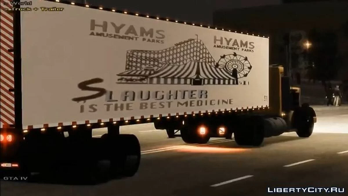 Dunkler Ritter Joker Truck + Anhänger / GTA 4