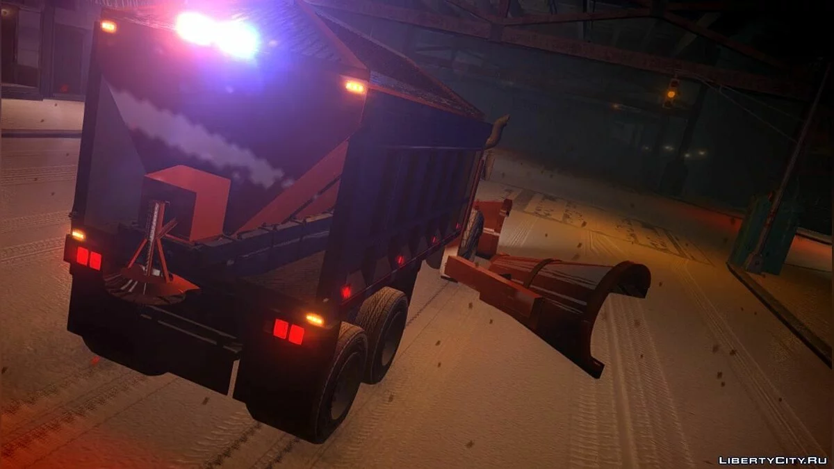 GTA 4 Biff Снігоприбирач з рухомим бічним плугом [ELS 8.0] / GTA 4