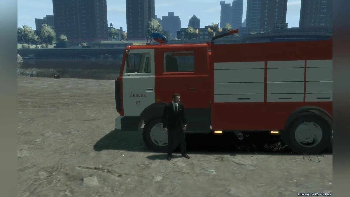 MAZ 533702 Fire Truck / GTA 4