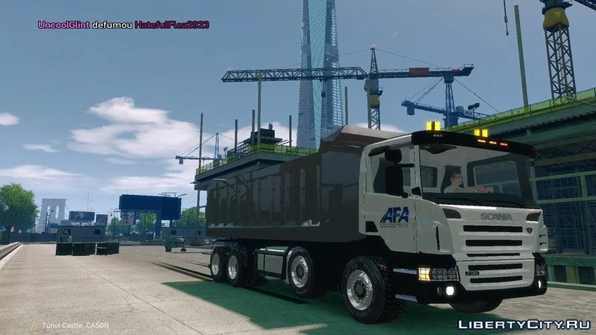 ELS v6 Scania Dumper P420 AFA AND TECNOVIA PACK / GTA 4