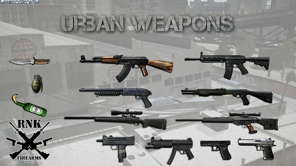 Download Weapons from GTA 4 for GTA 3 (iOS, Android)