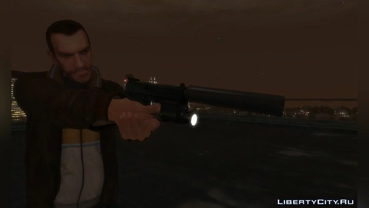 HK USP 45 (flashlight/suppressor) / GTA 4
