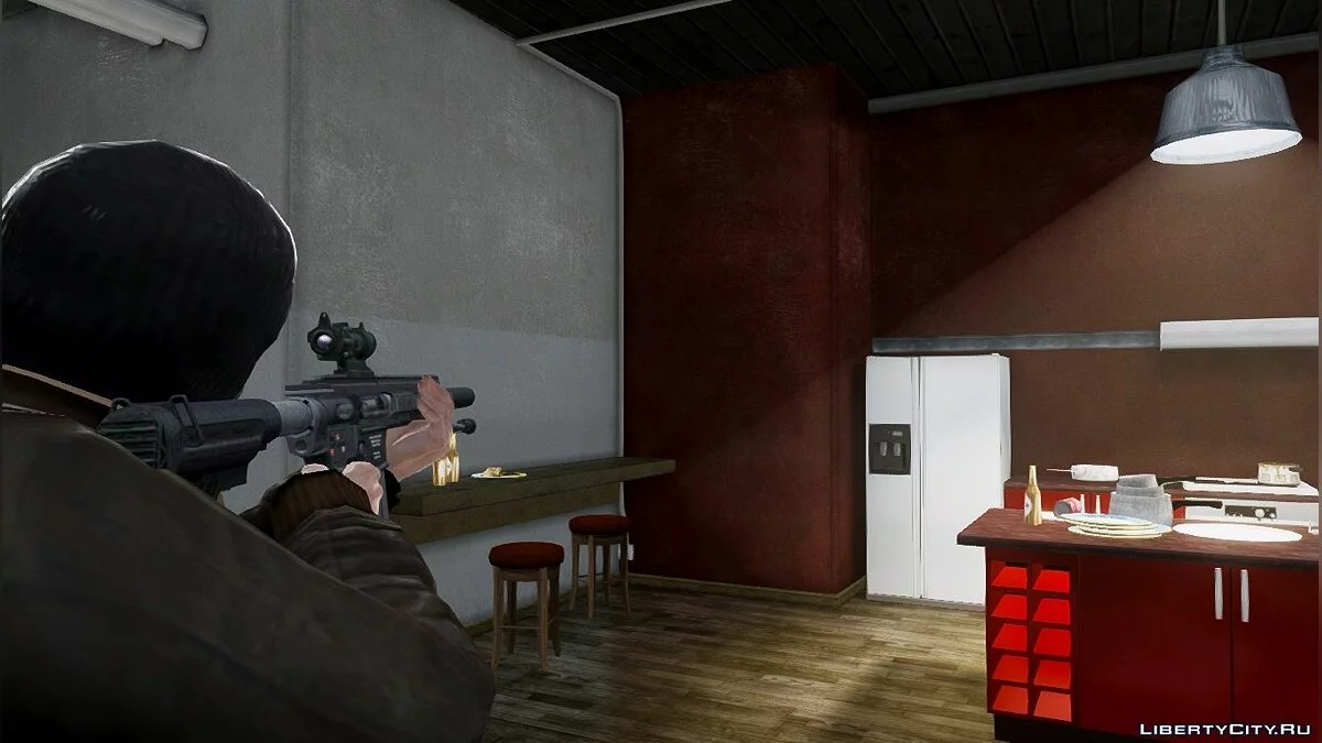 HK417 Battle Rifle(w/Silencer and ACOG) / GTA 4