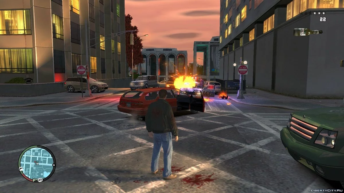 Lumière Bleue Pour Explosion de Molotov / GTA 4