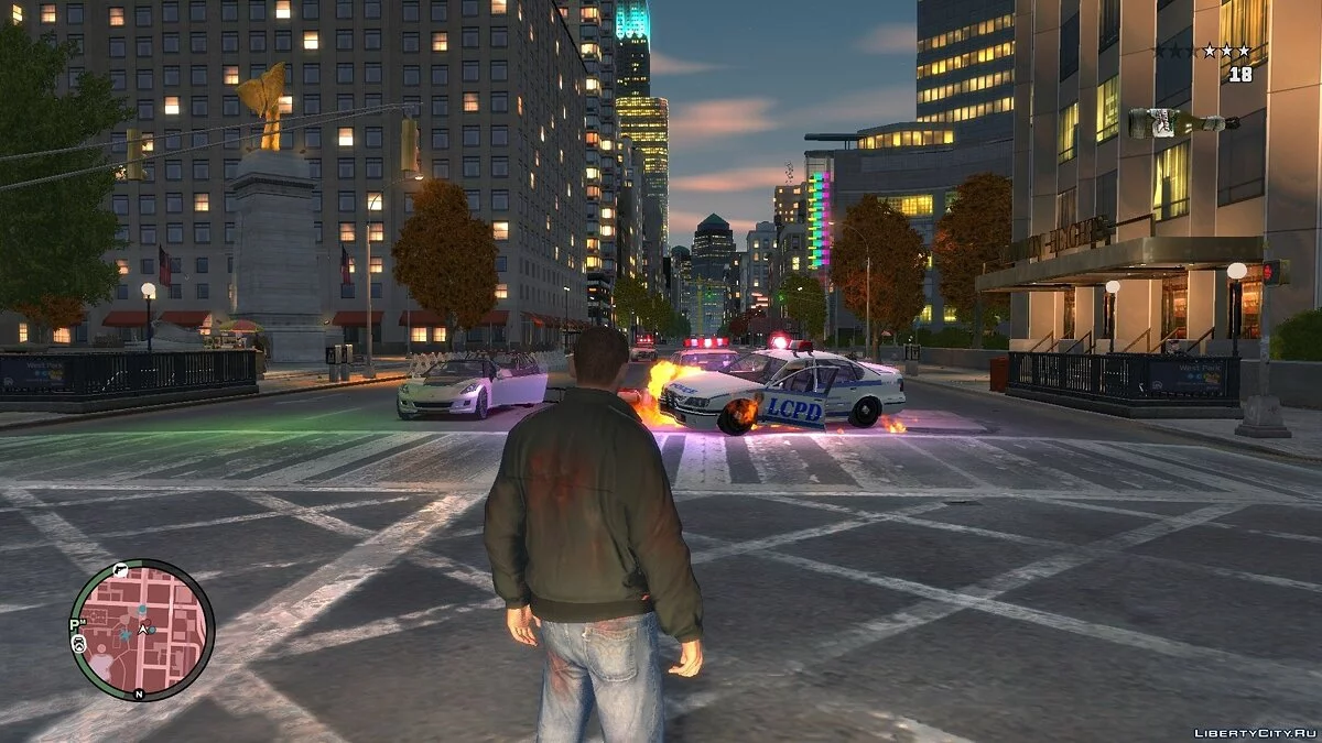 Lumière Bleue Pour Explosion de Molotov / GTA 4