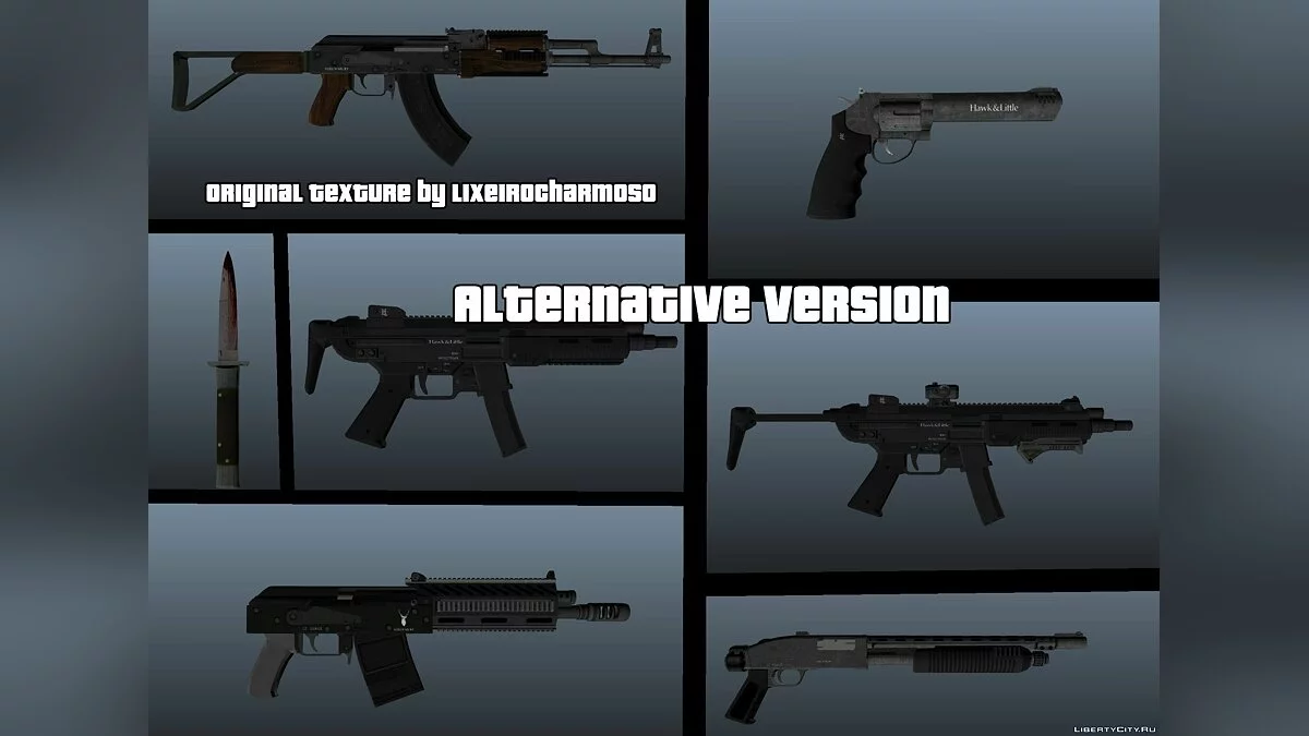 Paquete de Armas HQ GTAV V2 / GTA 4