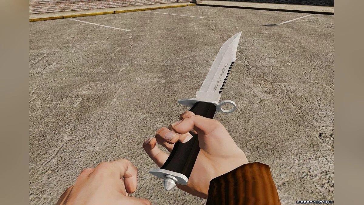 Ніж The Alabama Slammer хромований / GTA 4