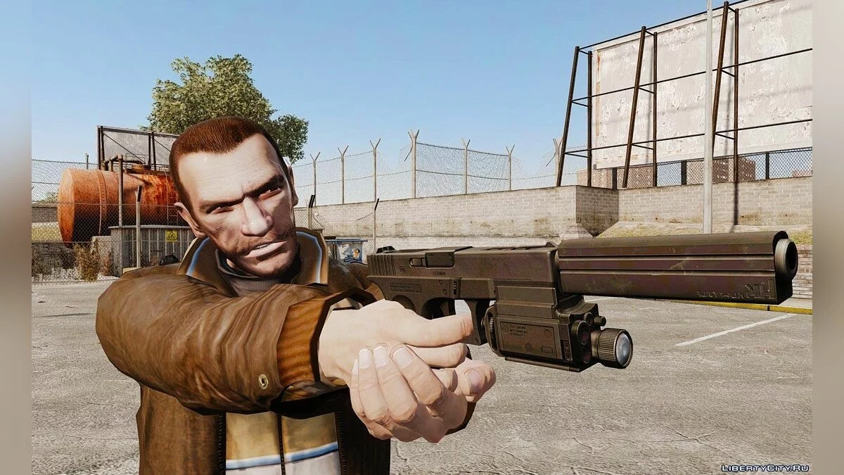 Тактичний пістолет Glock 18 v2 / GTA 4