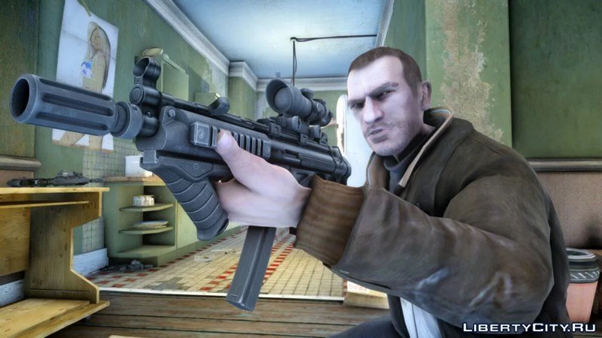 Покращений MP5 у HD якості / GTA 4