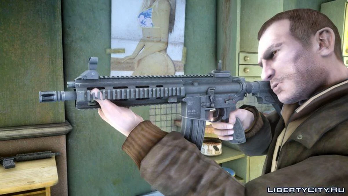 Винтовка HK416 у HD якості / GTA 4