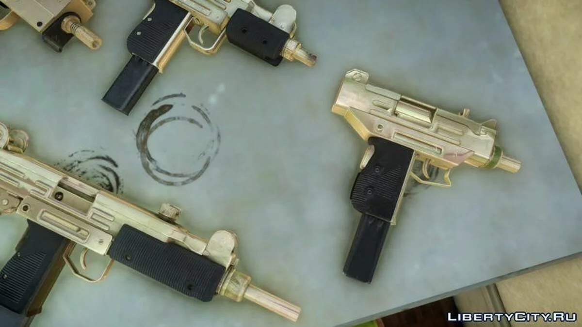 Golden SMG Pack from TBoGT / GTA 4