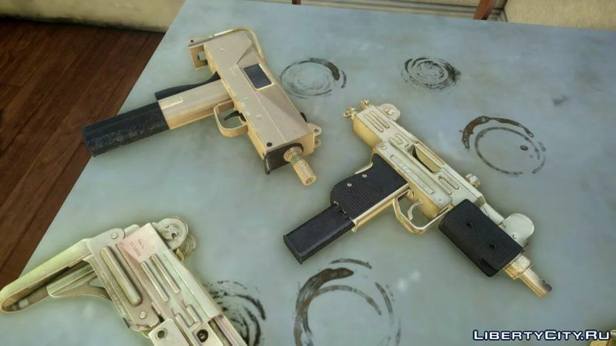 Golden SMG Pack from TBoGT / GTA 4