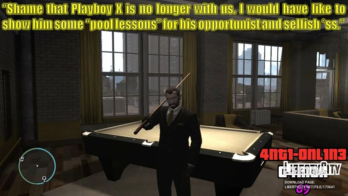 Restored Unused Full Pool Cue Melee Weapon / GTA 4