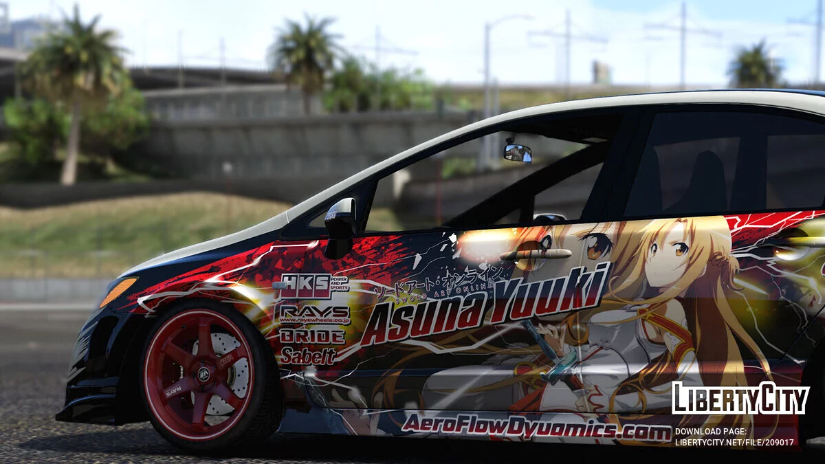 Acura CSX Type-S Sword Art Online / GTA 5