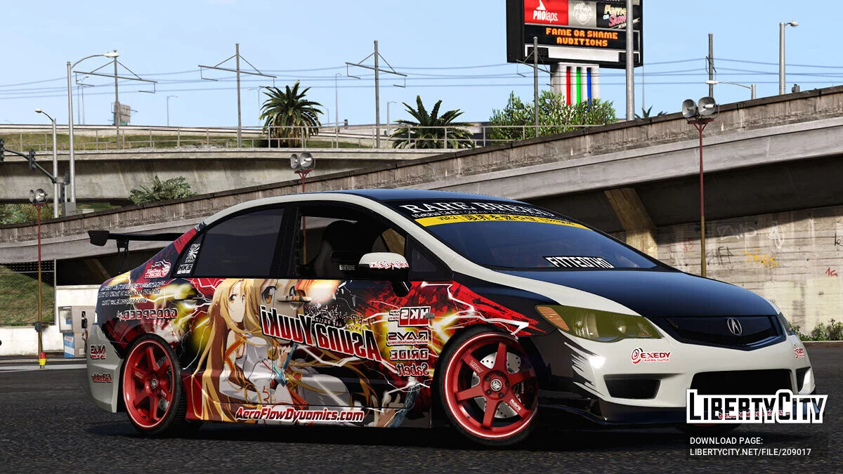 Acura CSX Type-S Sword Art Online / GTA 5