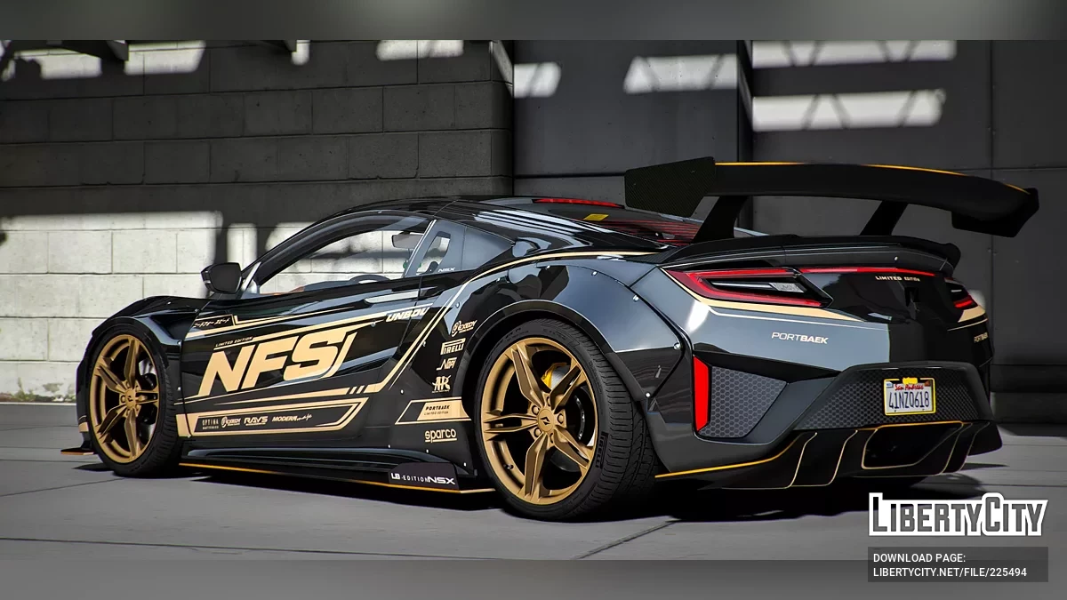 Custom Animated Acura NSX x NFS Unbound / GTA 5