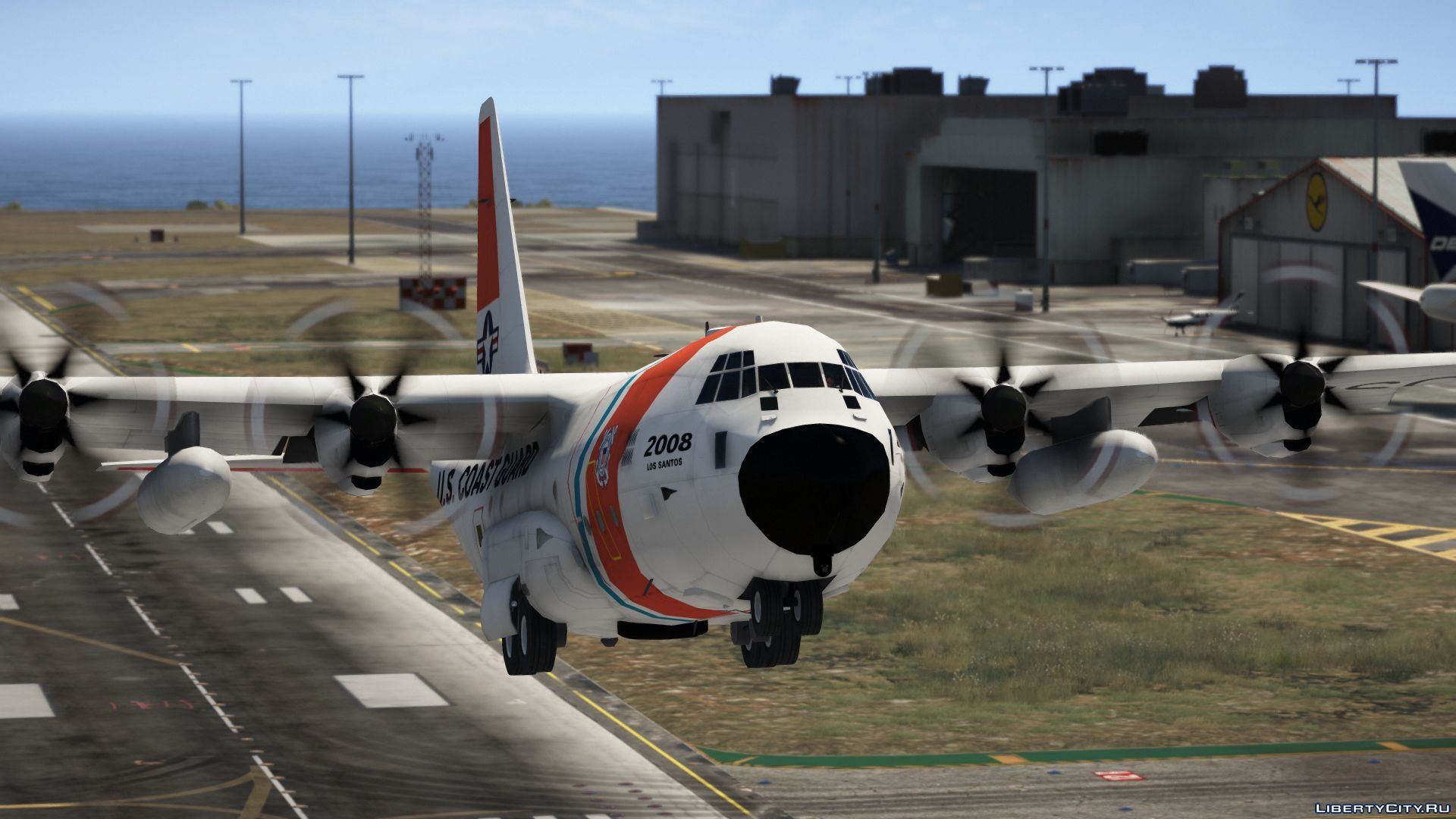 Гта 5 мод на самолет. C-130 GTA 5. ГТА 5 самолеты. USCG C-130. C-130 Hercules в ГТА 5.