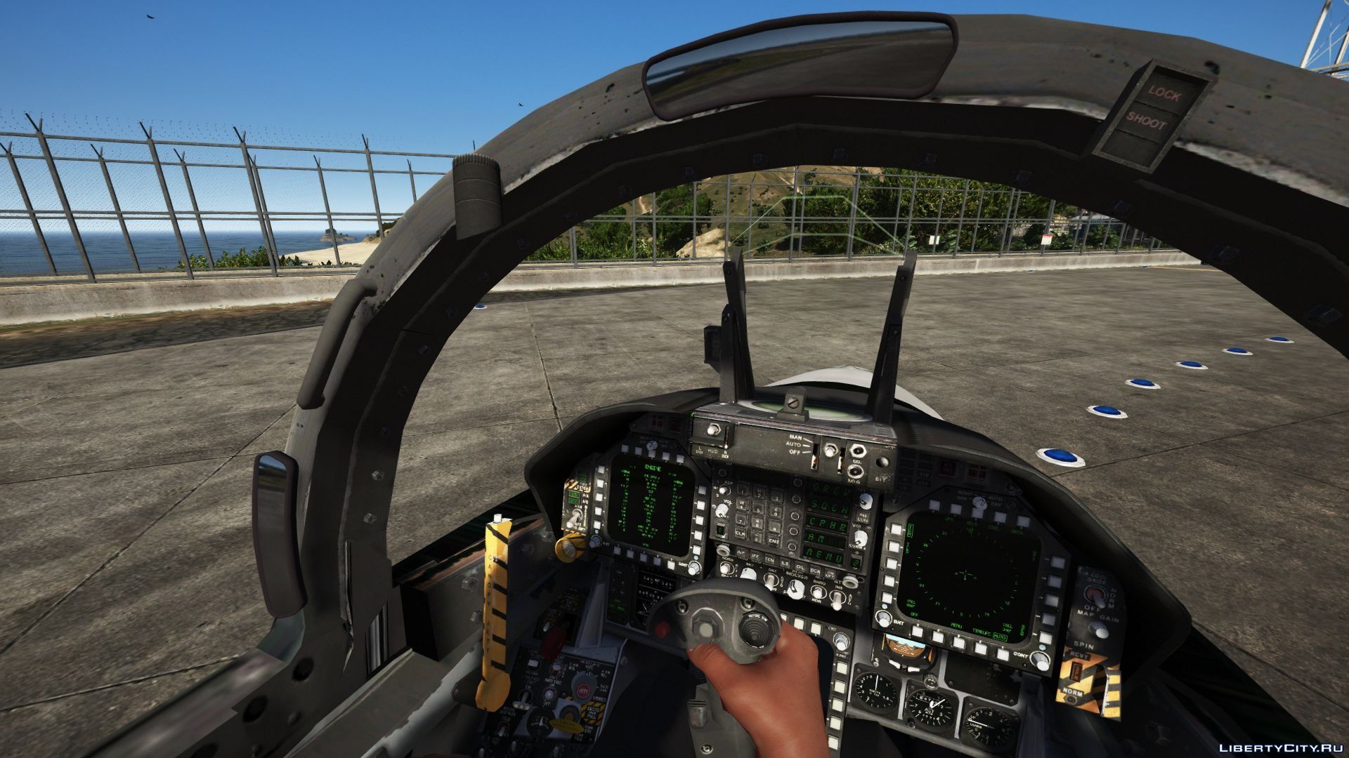 Гта 5 моды летать. GTA из кабины истребителя. ГТА 5 мод на пилота самолета. Вид из кабины истребителя в ГТА 5. Fa 18 Cockpit.