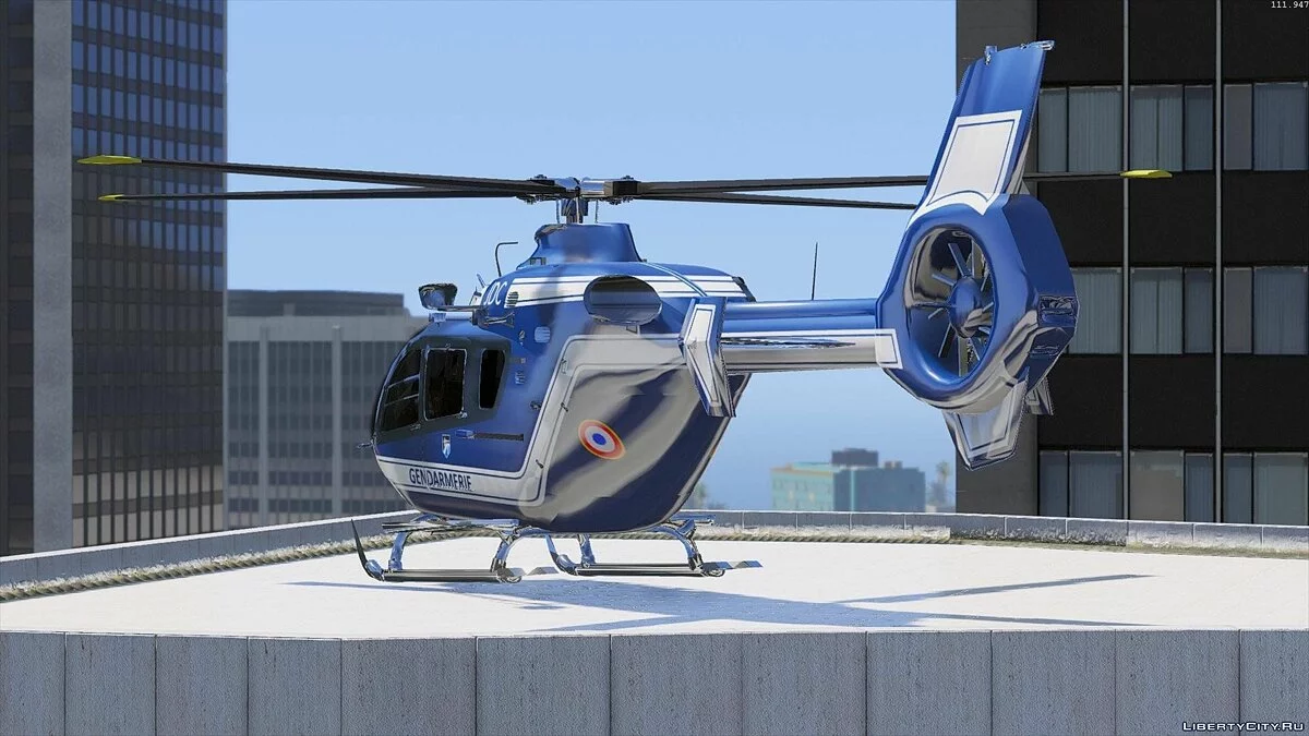 EC-135 Gendarmerie + Template 0.1 / GTA 5