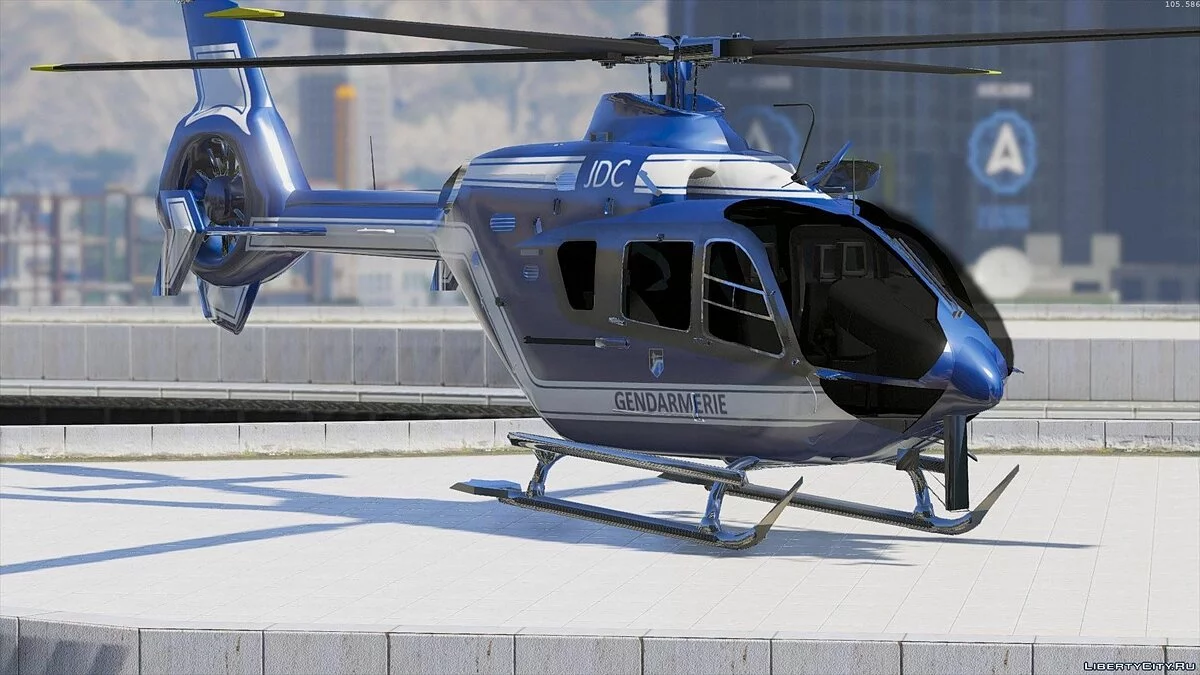 EC-135 Gendarmerie + Template 0.1 / GTA 5