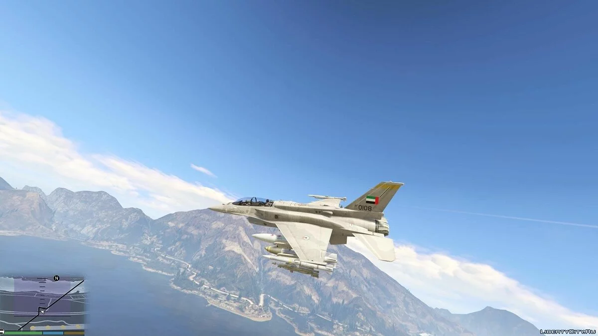 Desert Falcon F-16 F BLK 60/61 ОАЕ [Add-On] 1.2 / GTA 5