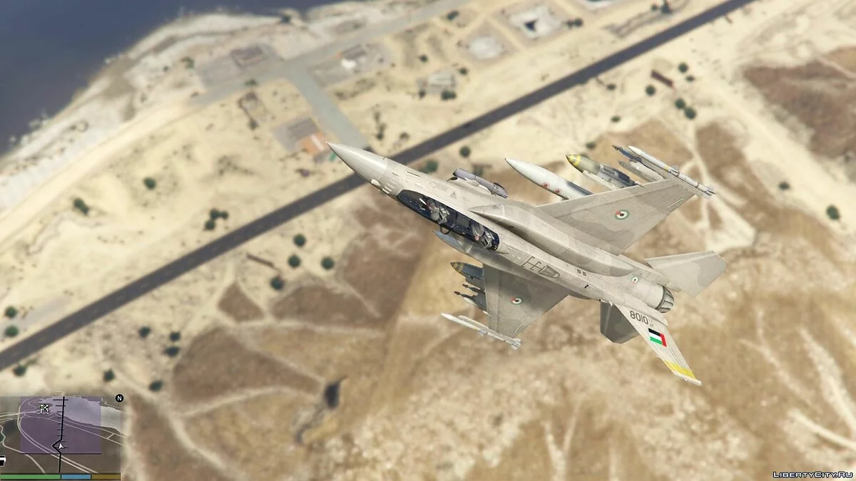 Desert Falcon F-16 F BLK 60/61 ОАЕ [Add-On] 1.2 / GTA 5