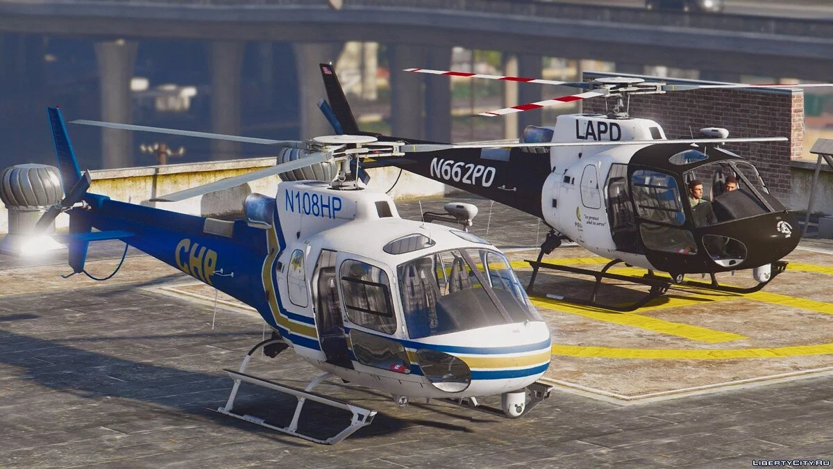 AS-350 Ecureuil (LAPD & CHP) [Add-On / Replace | Livery] / GTA 5