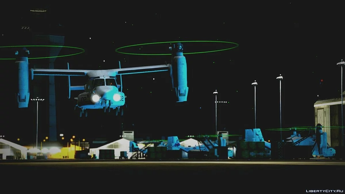 USMC MV-22B Osprey [REPLACE] (8 liveries / Hélices Iluminadas) 1.0 / GTA 5