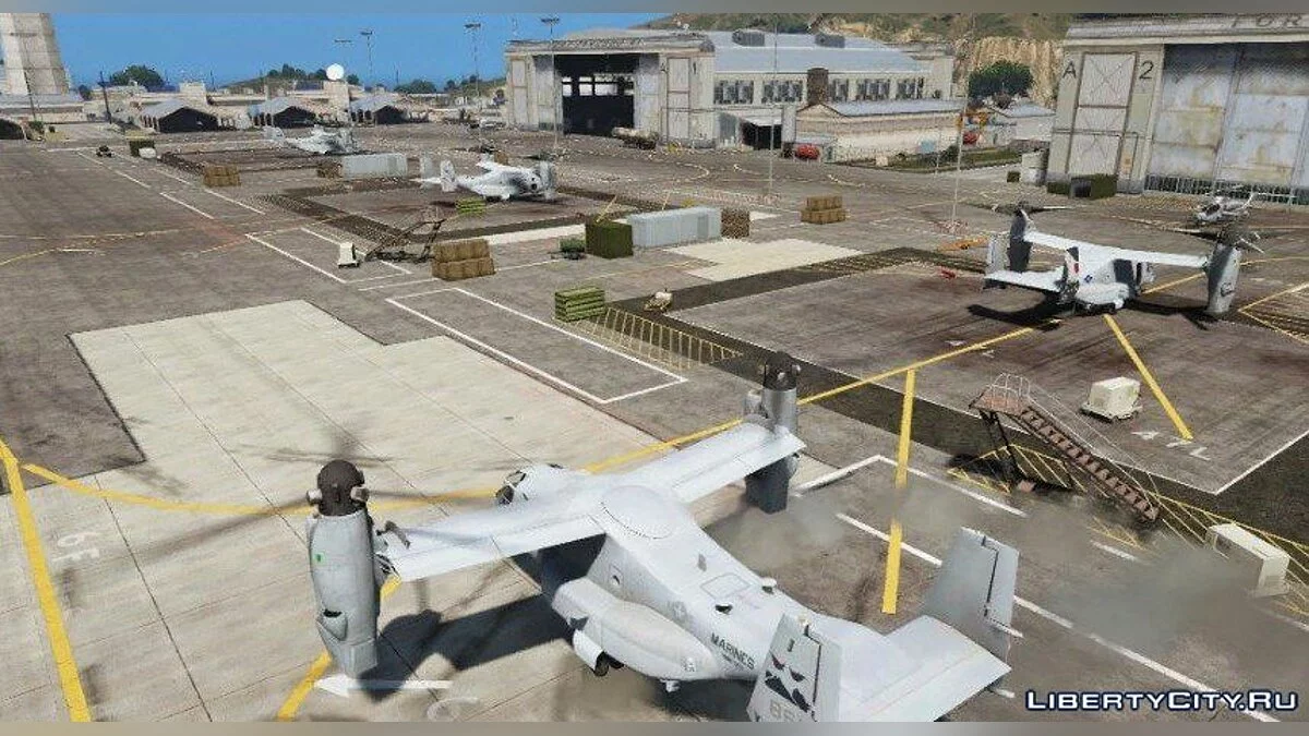 USMC MV-22B Osprey [REPLACE] (8 liveries / Hélices Iluminadas) 1.0 / GTA 5
