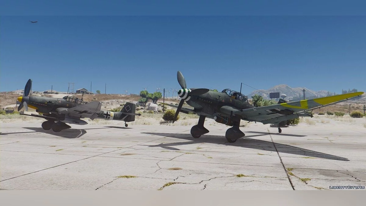 Ju-87D Stuka & Ju-87G2 Kanonenvogel 2em1 [Add-On] 1.2 / GTA 5