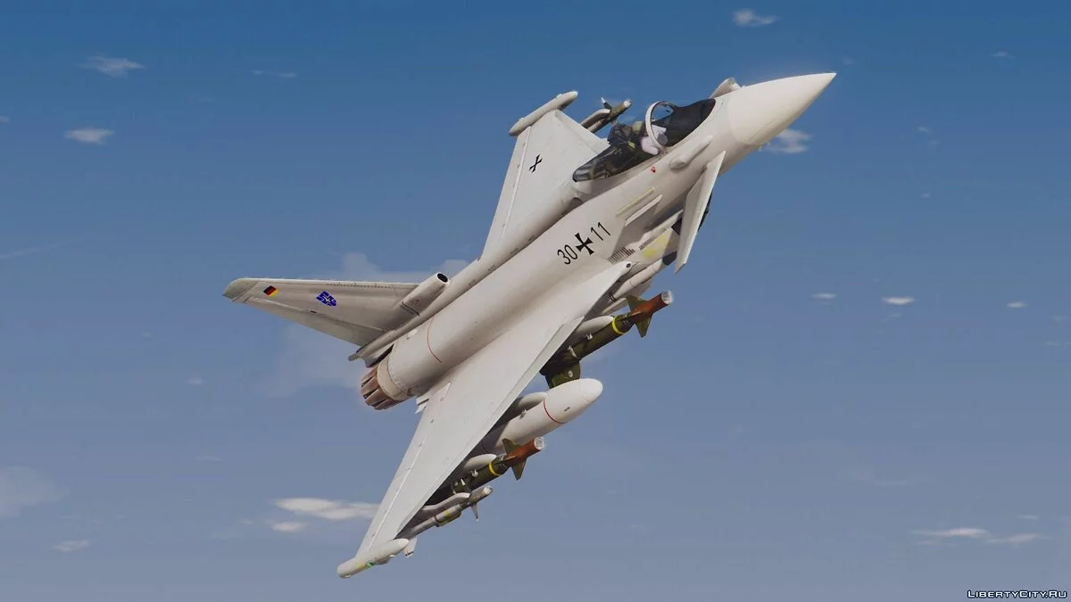 Eurofighter Typhoon (European Forces) [Custom Weapons | Add-On] 1.0 / GTA 5