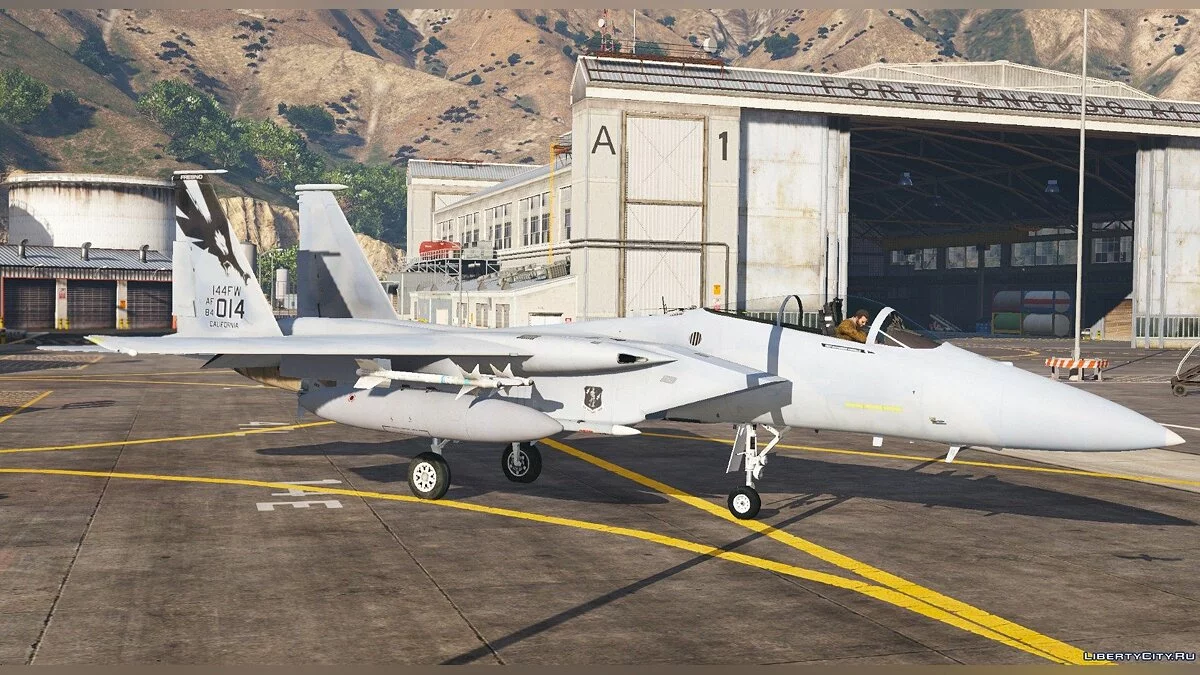 144th Fighter Wing California Air National Guard F-15c [add-on] 1.0 / GTA 5