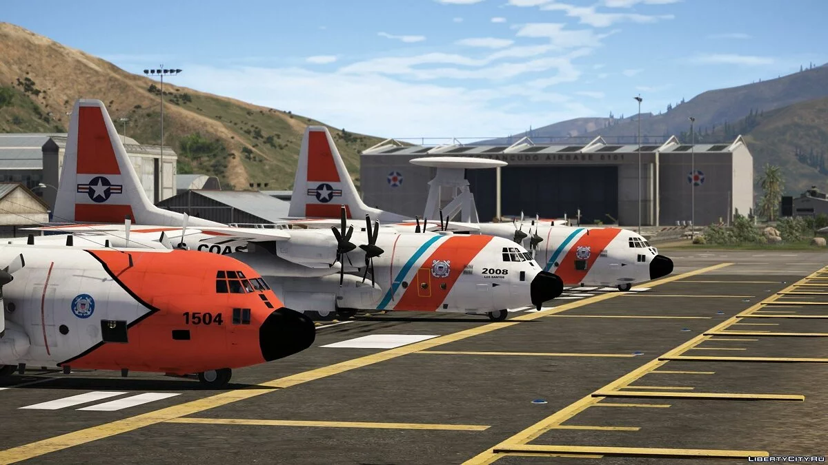 Pacote USCG C-130H/C-130J (3 versões diferentes) [Add-On] 1.0 / GTA 5
