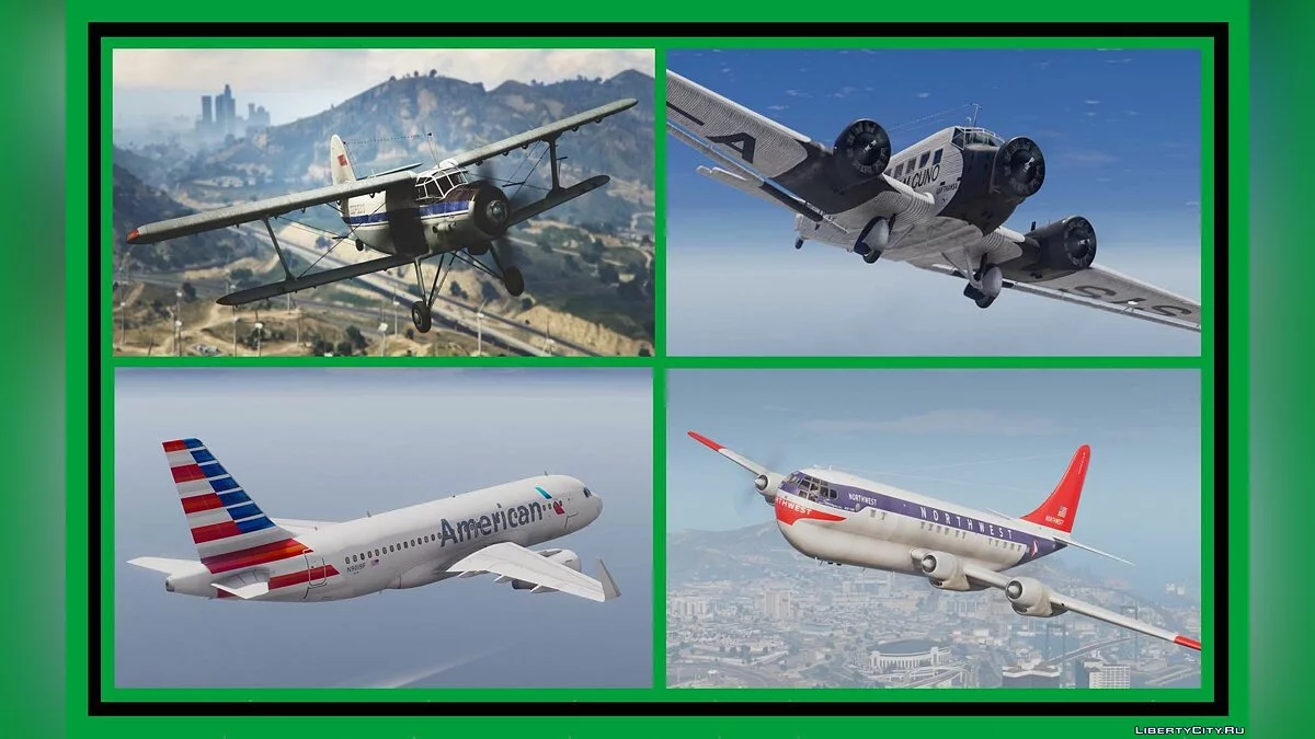 Pacote de Aeronaves Civis / Passageiros & Carga [Add-On / Mod Dlc] 8.0 / GTA 5