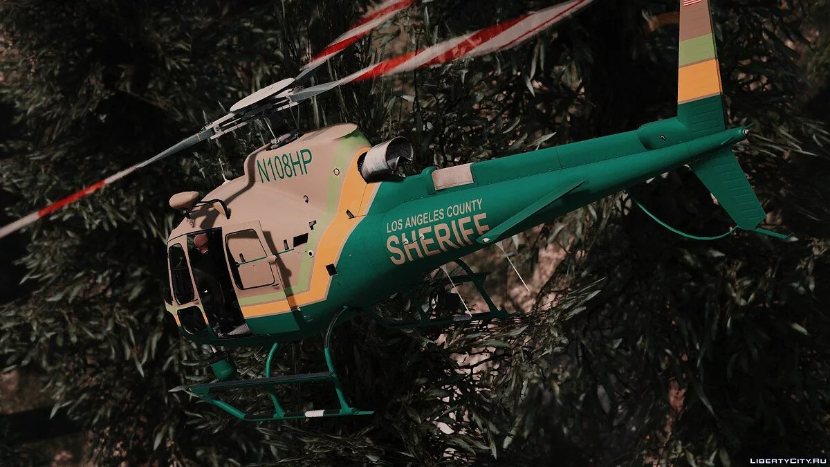 AS-350 Ecureuil LA County Sheriff [Add-On] 1.0 / GTA 5