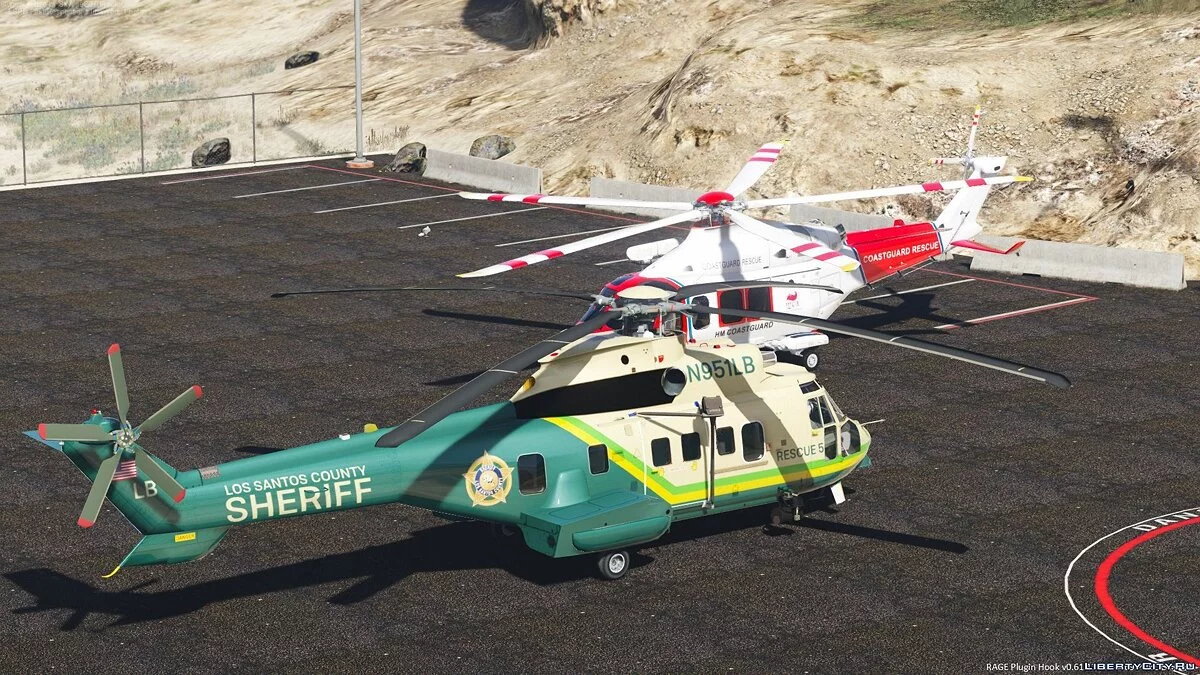 AS 332 Super Puma LA (LS) County Sheriff [Add-On] v1.0 / GTA 5