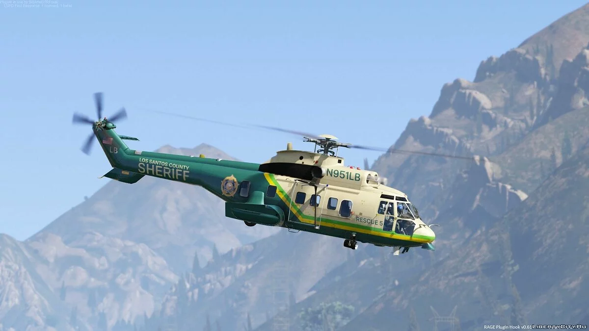 AS 332 Super Puma LA (LS) County Sheriff [Add-On] v1.0 / GTA 5