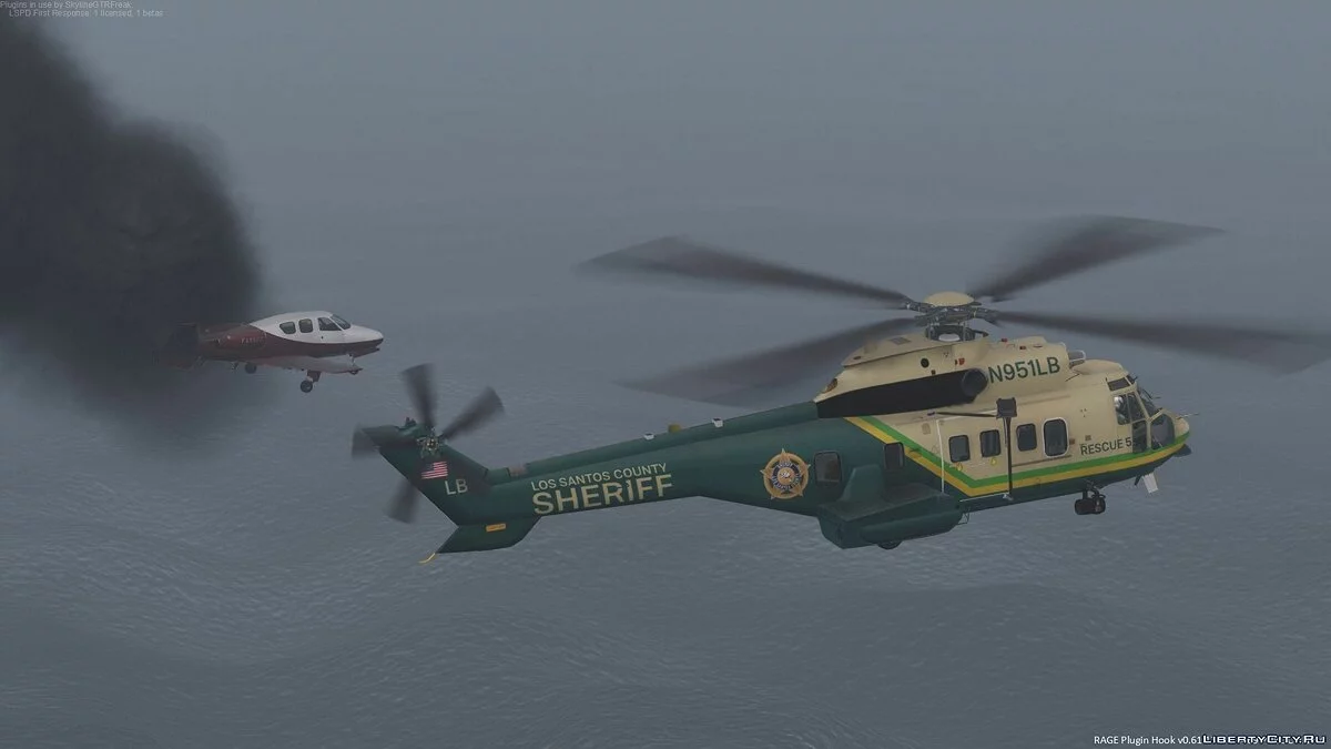 AS 332 Super Puma LA (LS) County Sheriff [Add-On] v1.0 / GTA 5
