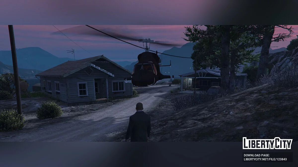 Hélicoptère du film Airwolf v3 / GTA 5