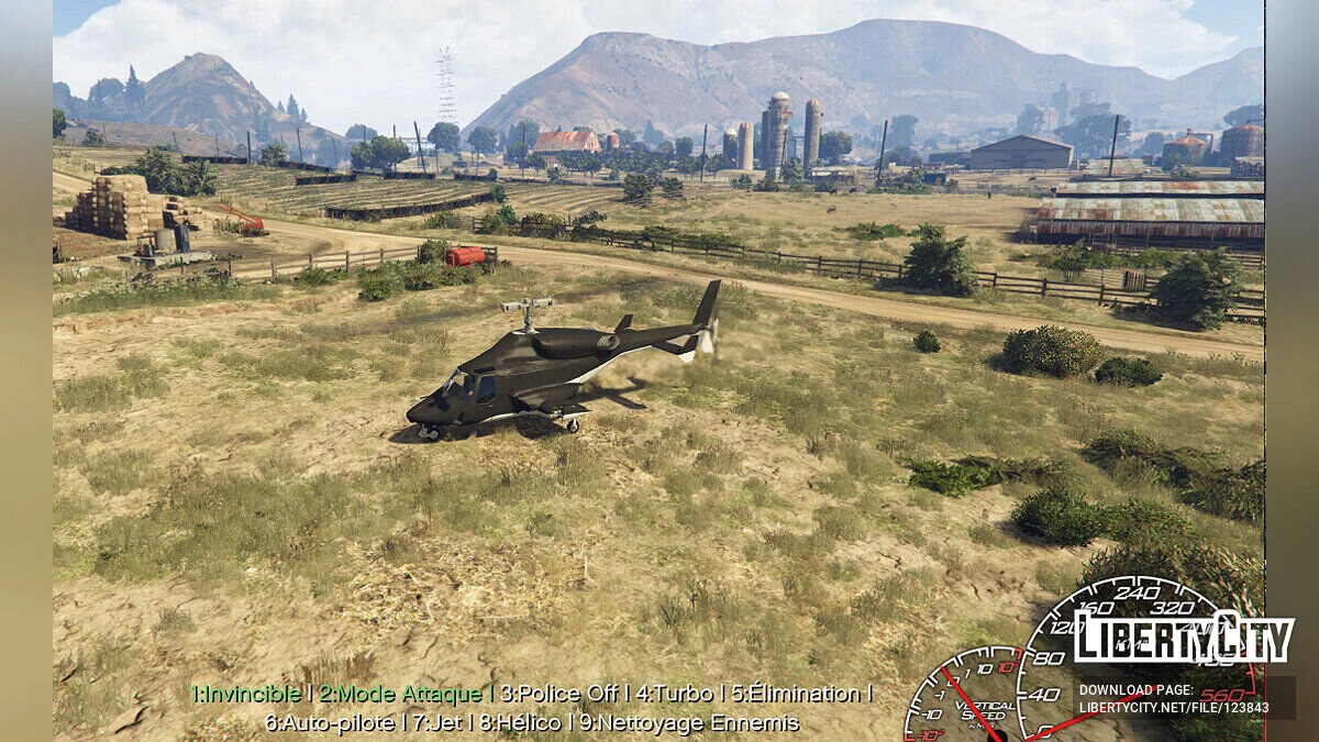 Hélicoptère du film Airwolf v3 / GTA 5