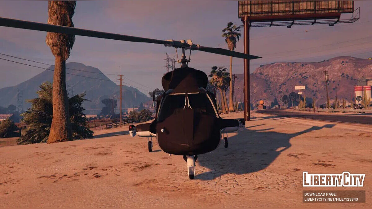 Hélicoptère du film Airwolf v3 / GTA 5