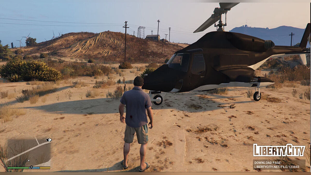 Hélicoptère du film Airwolf v3 / GTA 5