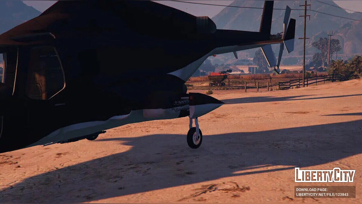 Hélicoptère du film Airwolf v3 / GTA 5