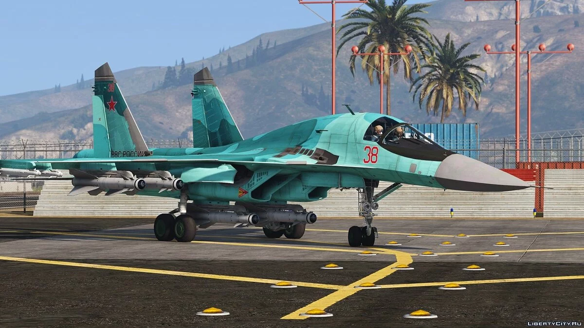 Su-34 Fullback [Add-On | Custom Weapons] 1.0 / GTA 5