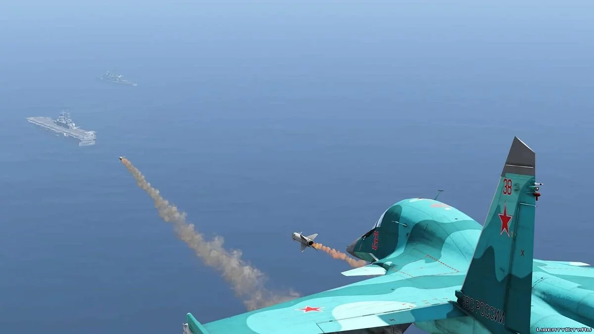 Su-34 Fullback [Add-On | Custom Weapons] 1.0 / GTA 5