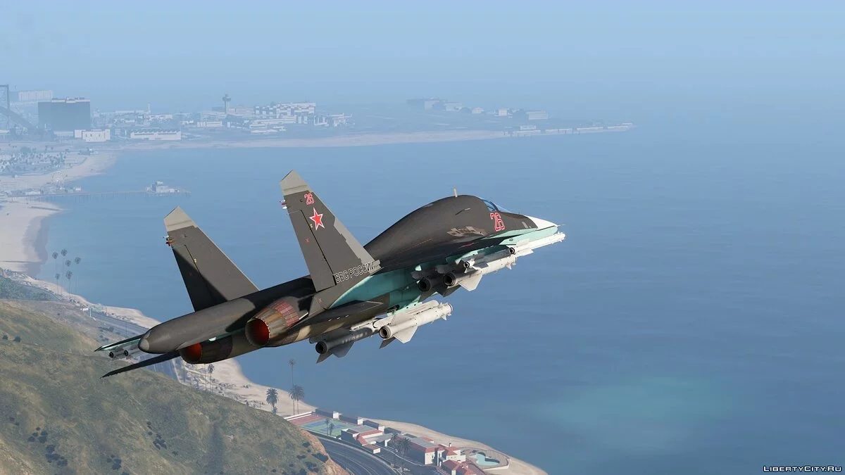 Su-34 Fullback [Add-On | Custom Weapons] 1.0 / GTA 5