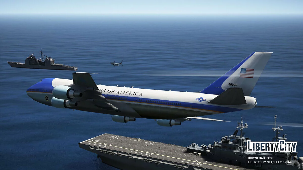 Air Force One Boeing VC-25A [Вхідний Інтер'єр | Додаток] 1.5 BETA / GTA 5